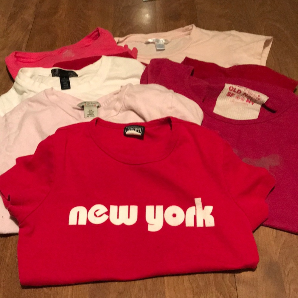 Lot of 7 shirts Guess,Abercrombie,Aeropostale,Etc